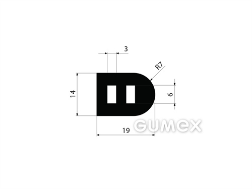 GUMMIPROFILE D-FORM - EPDM